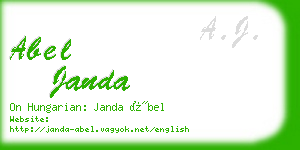 abel janda business card
